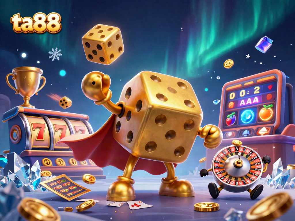 Experience thrilling gaming with ta88's dynamic jackpot slots and vibrant casino elements.