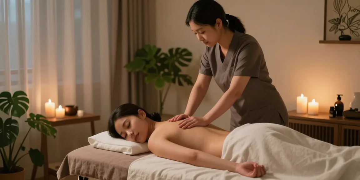 안양출장안마 therapeutic massage treatment in a tranquil home spa setting enhancing relaxation and wellness.