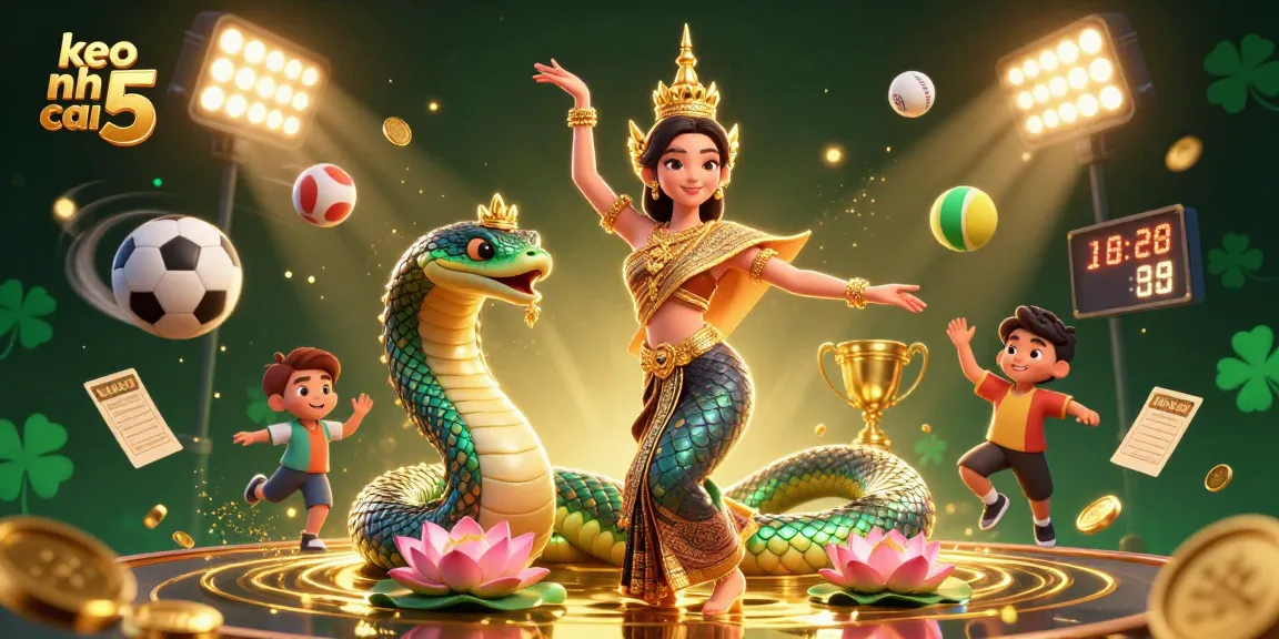 Engage with keo nha cai 5 through dynamic sports betting visual featuring vibrant elements and energy.