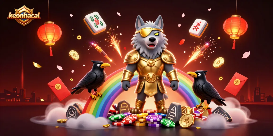 Experience the excitement of keonhacai with 3D characters and vibrant casino elements.